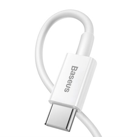 Кабель USB-C BASEUS Superior Series Fast Charging, Type-C - Lightning, 20W, 1 м, белый - 3