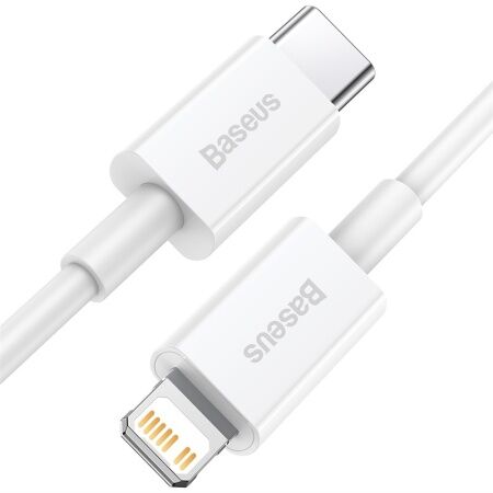 Кабель USB-C BASEUS Superior Series Fast Charging, Type-C - Lightning, 20W, 1 м, белый - 5