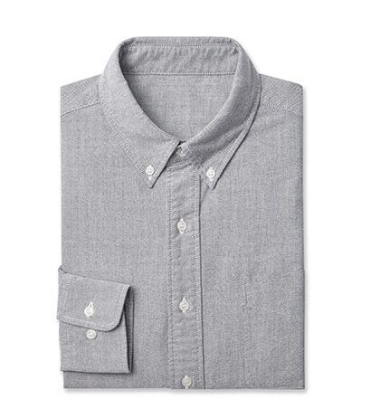 Рубашка VANCL American Classic Oxford Shirt (Dark Grey/Темно-серый) 