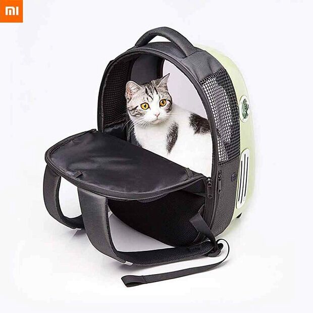Рюкзак-переноска для кошек Petkit Fresh Wind Cat Backpack (Green) - 5