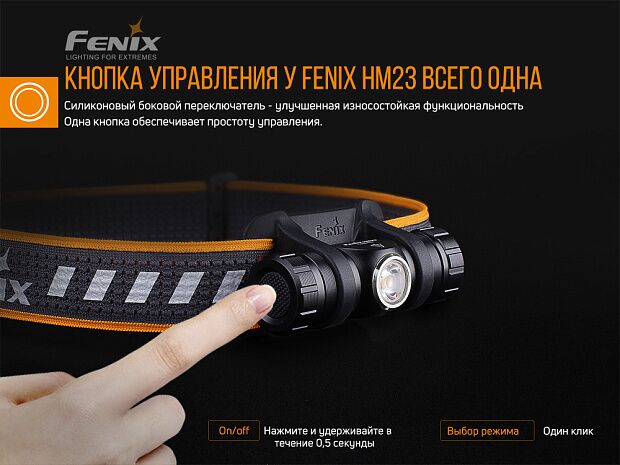 Налобный фонарь Fenix HM23 - 15