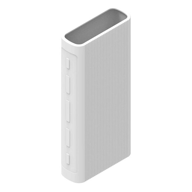 Силиконовый чехол для Xiaomi Mi Power Bank 3 20000 mAh (White) - 2