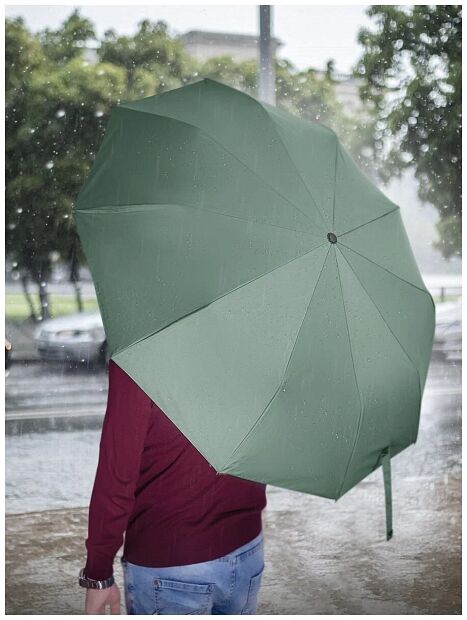 Зонт Zuodu Full Automatic Umbrella Led (Green) - 8