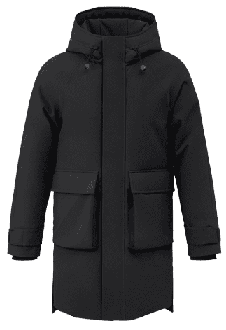 Куртка 90 Points Trendy Casual Hooded Down Jacket (Black/Черный) - 1